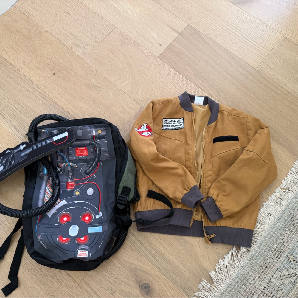 Ghostbusters Kids Costume Jacket  Includes Proton Backpack